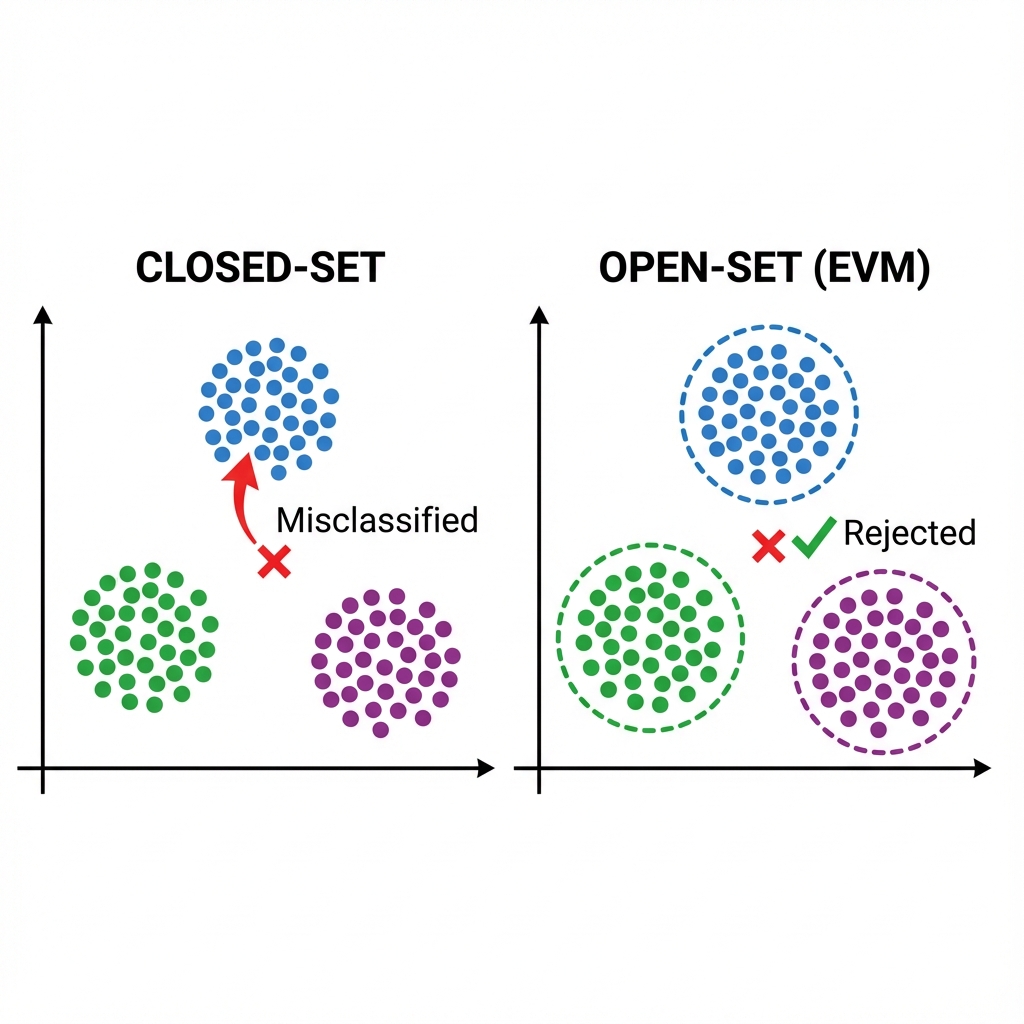 Closed-Set vs Open-Set Recognition
